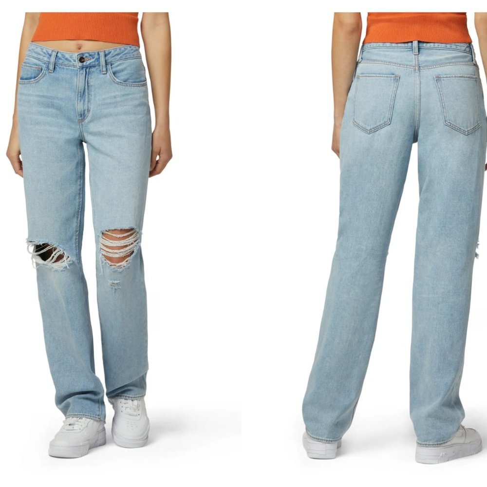 Favorite Daughter Jeans The Tommy Mid Rise Boyfriend NWT Size 30 Distressed
